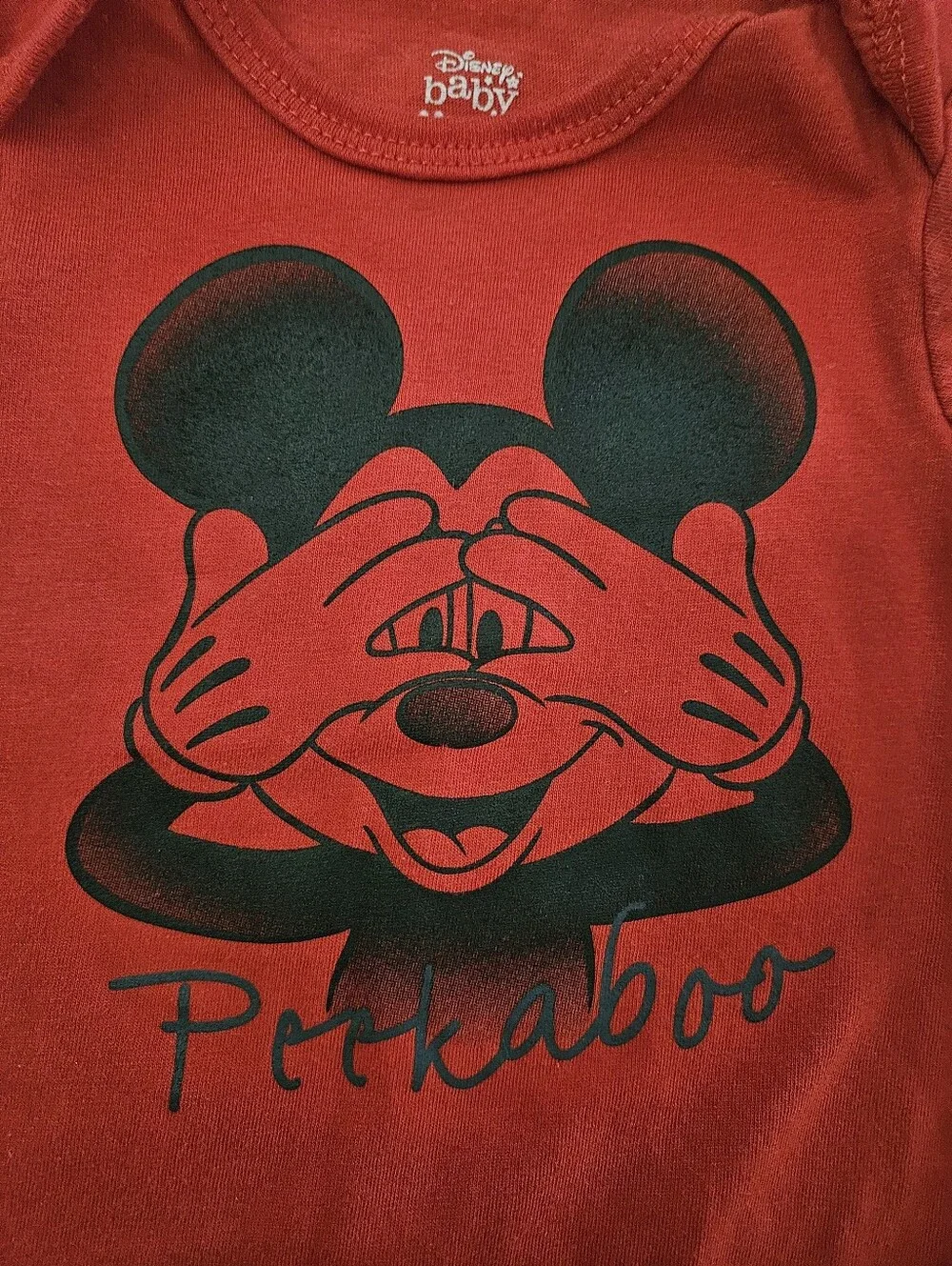 Disney Baby Okie Dokie Mickey Mouse Bodysuit 12mo